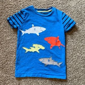 Mini Boden shark shirt